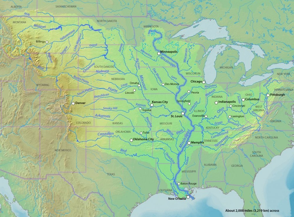 A Map of Louisiana and of the River Mississippi.
