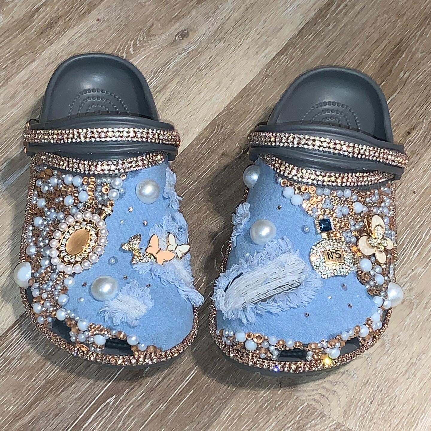 Denim Crocs — Klassy Curves Boutique