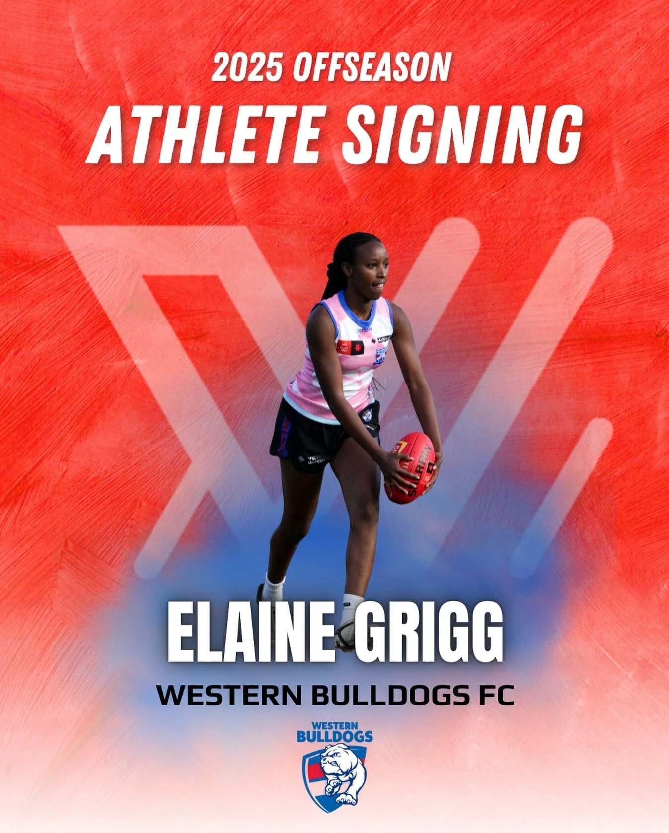 Welcome to The Speed Project, Elaine Grigg ⚡️

Elaine joins us from the Western Bulldogs with a focus on improving her acceleration and building on her running technique to enhance her speed on the field! We look to seeing her progress over the offse