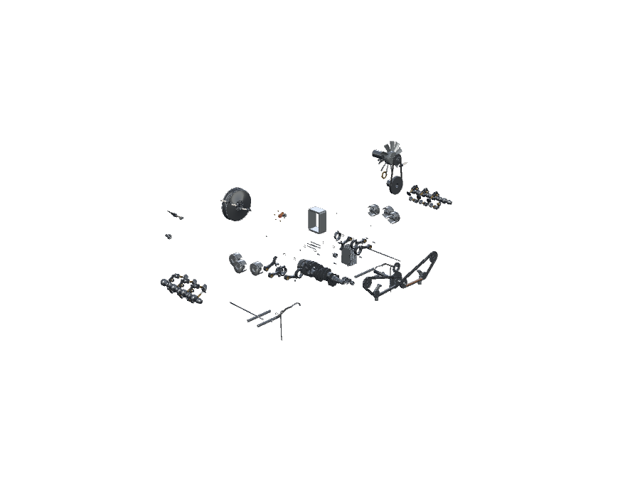 GE-017 Porsche flat-six Exploded Inspect view of the internal mechanism