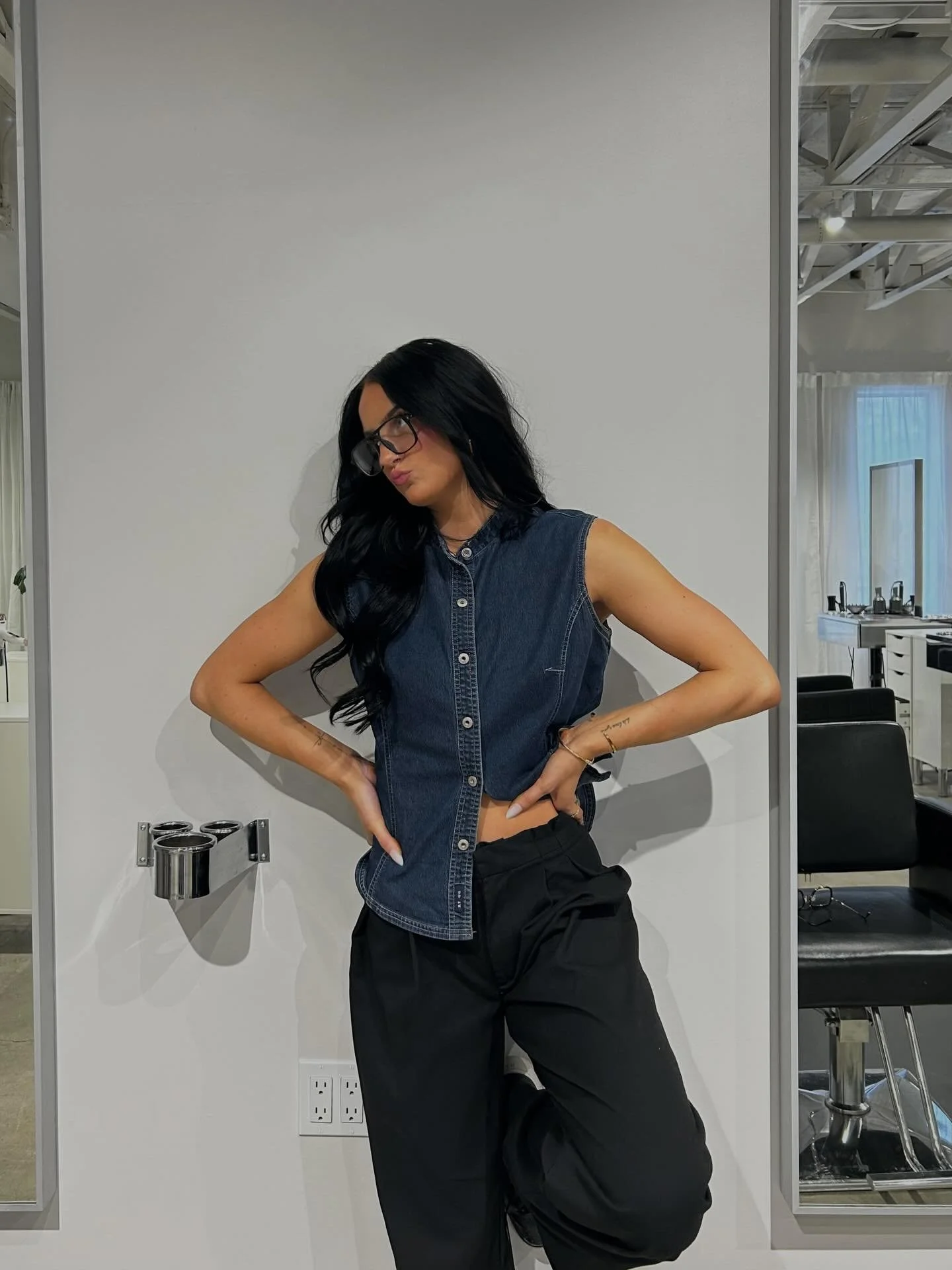 Proof that hairstylists do get their hair done&hellip; eventually.