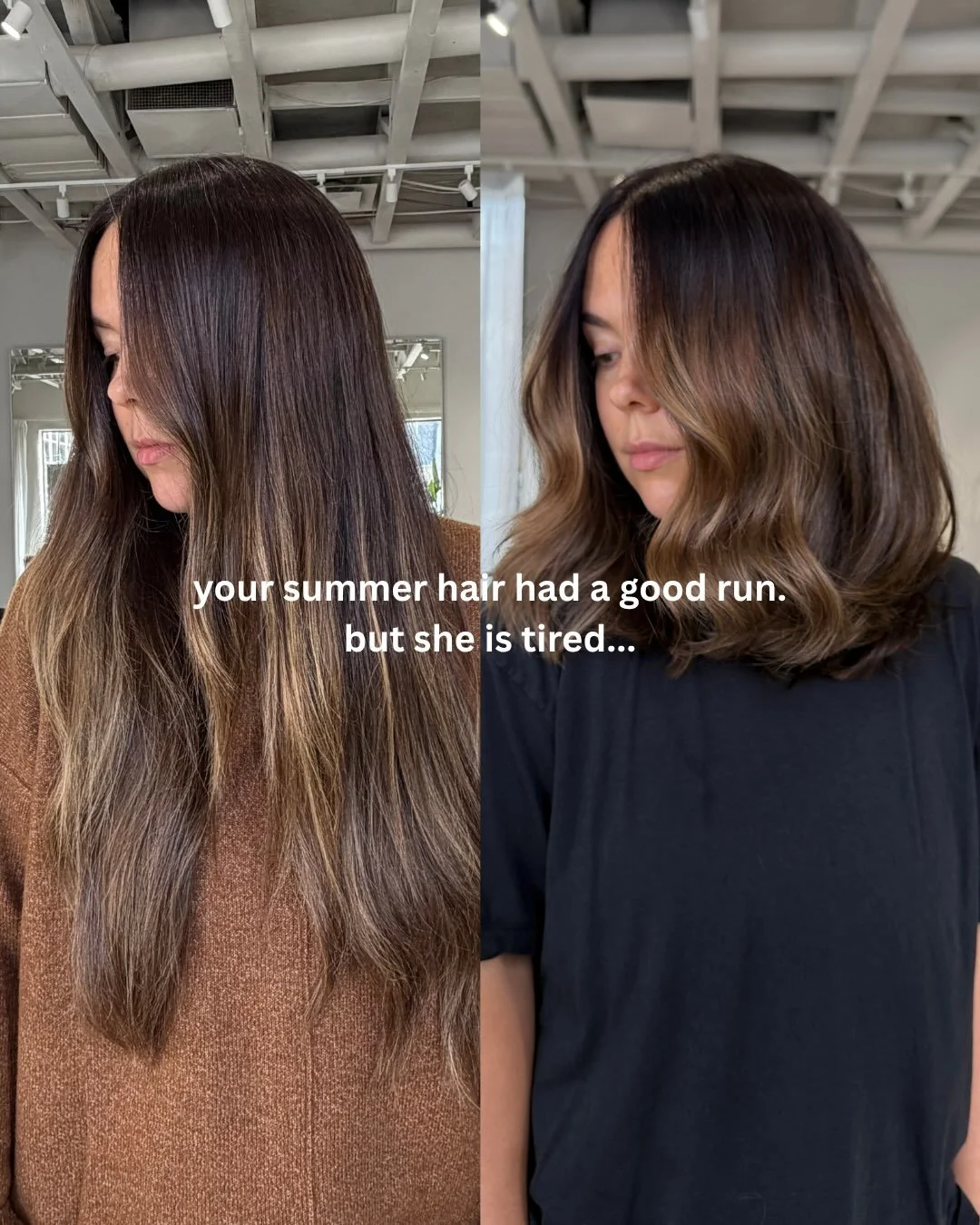 To be honest, a few of us here have been thinking about the big chop and this before and after isn&rsquo;t helping!! 😍✂️ We may have to book ourselves in before we get swamped. 🤭