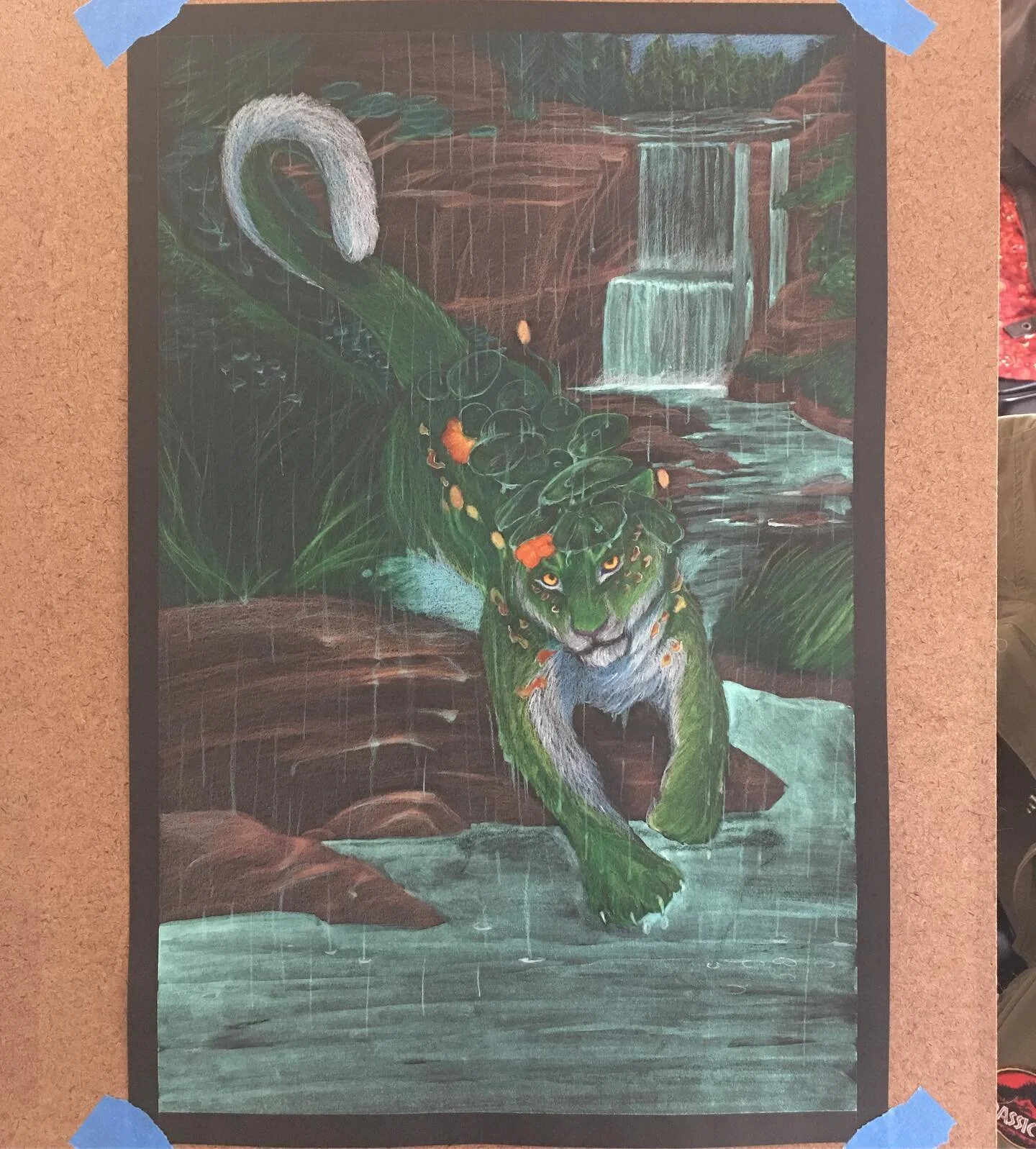 Finished this piece yesterday for the #devinellechallenge  First time in a while I have completed a picture with a full landscape background and I really love it! Even though I had to focus on a pre existing character, I really found myself just havi