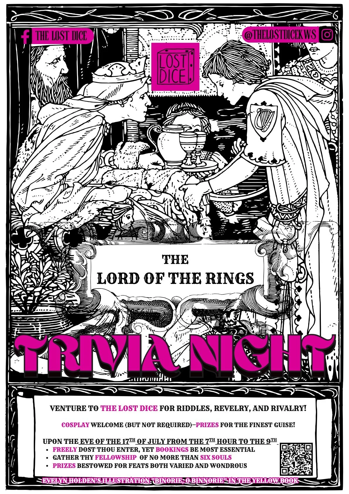 Lord Of The Rings Quiz Night (Fully Booked)