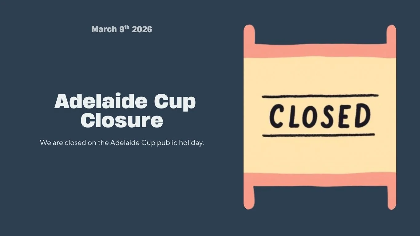 Closed For ADL Cup Public Holiday