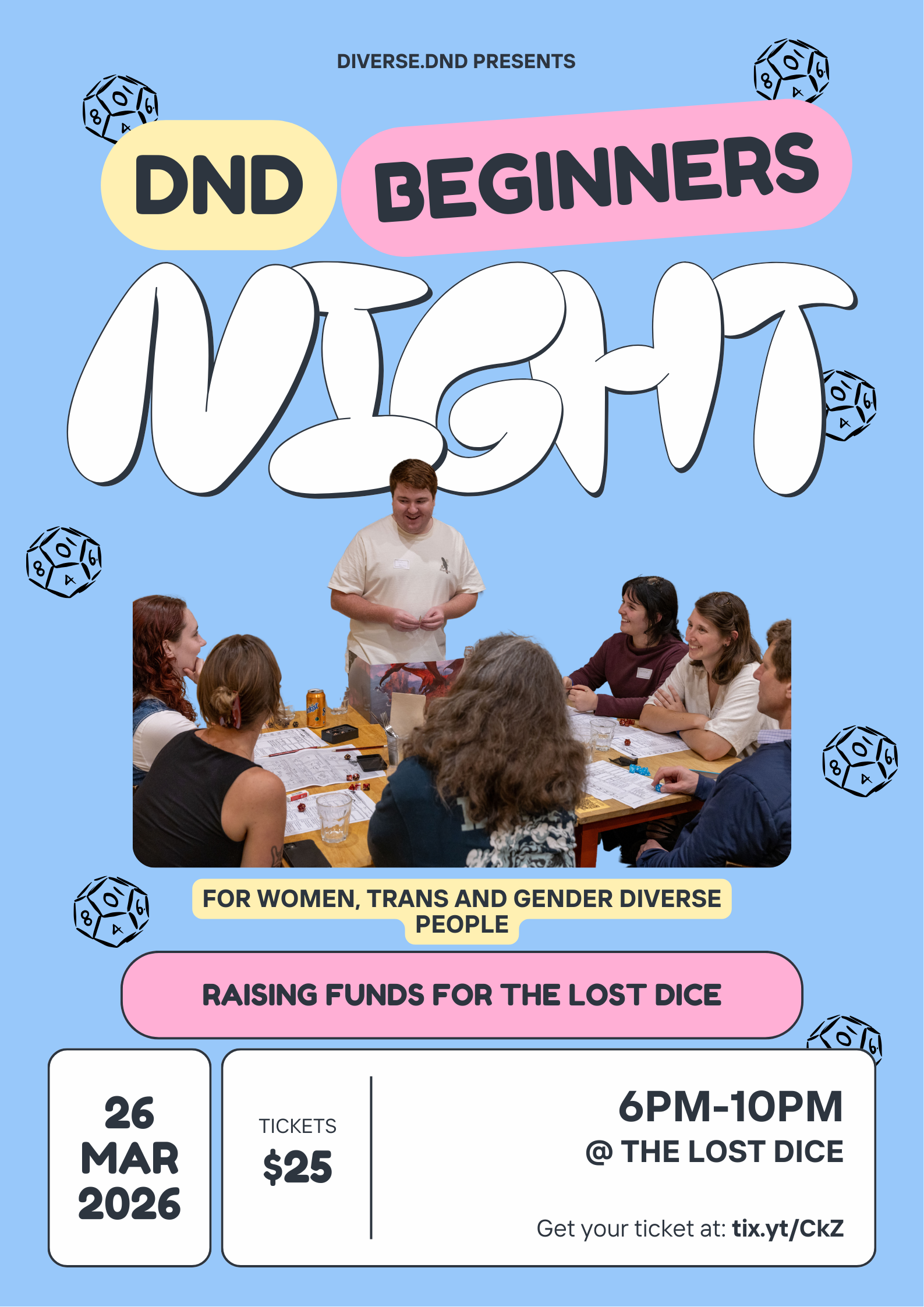 D&amp;D Event for Women, Trans and Gender Diverse People