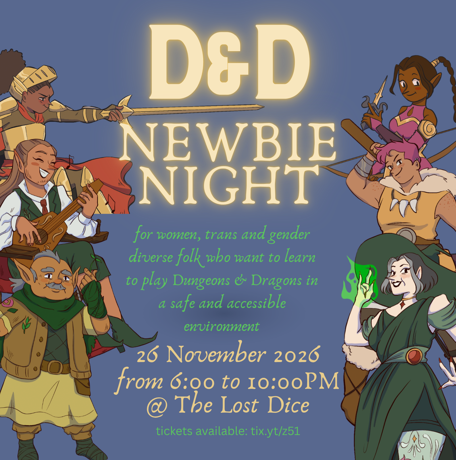 D&amp;D Beginners Event for Women, Trans and Gender Diverse People
