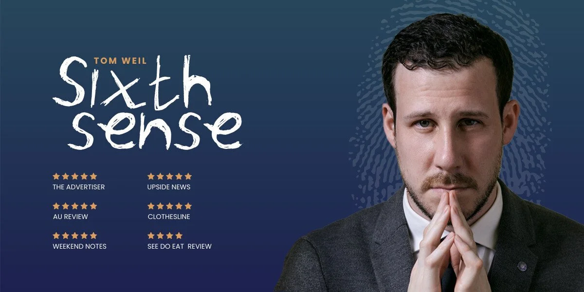 Genre: Magic
Rating: PG
Family Friendly: Yes
Do you believe in a Sixth Sense or is it a matter of perspective?
A unique evening of magic, mystery, and mind-bending entertainment brought to you by award-winning international magician and mentalist, To