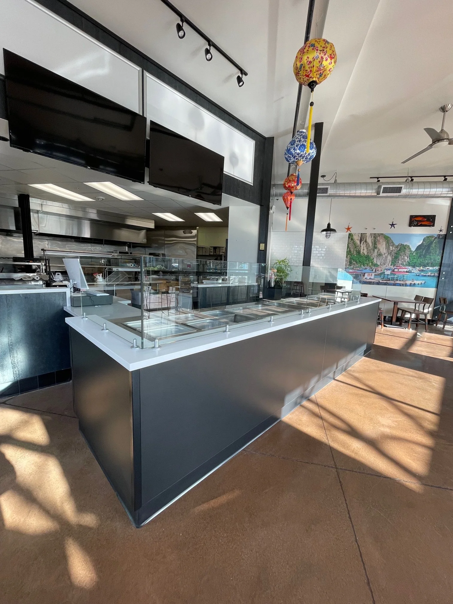 Chung's Express serving counter I Bremerton, WA