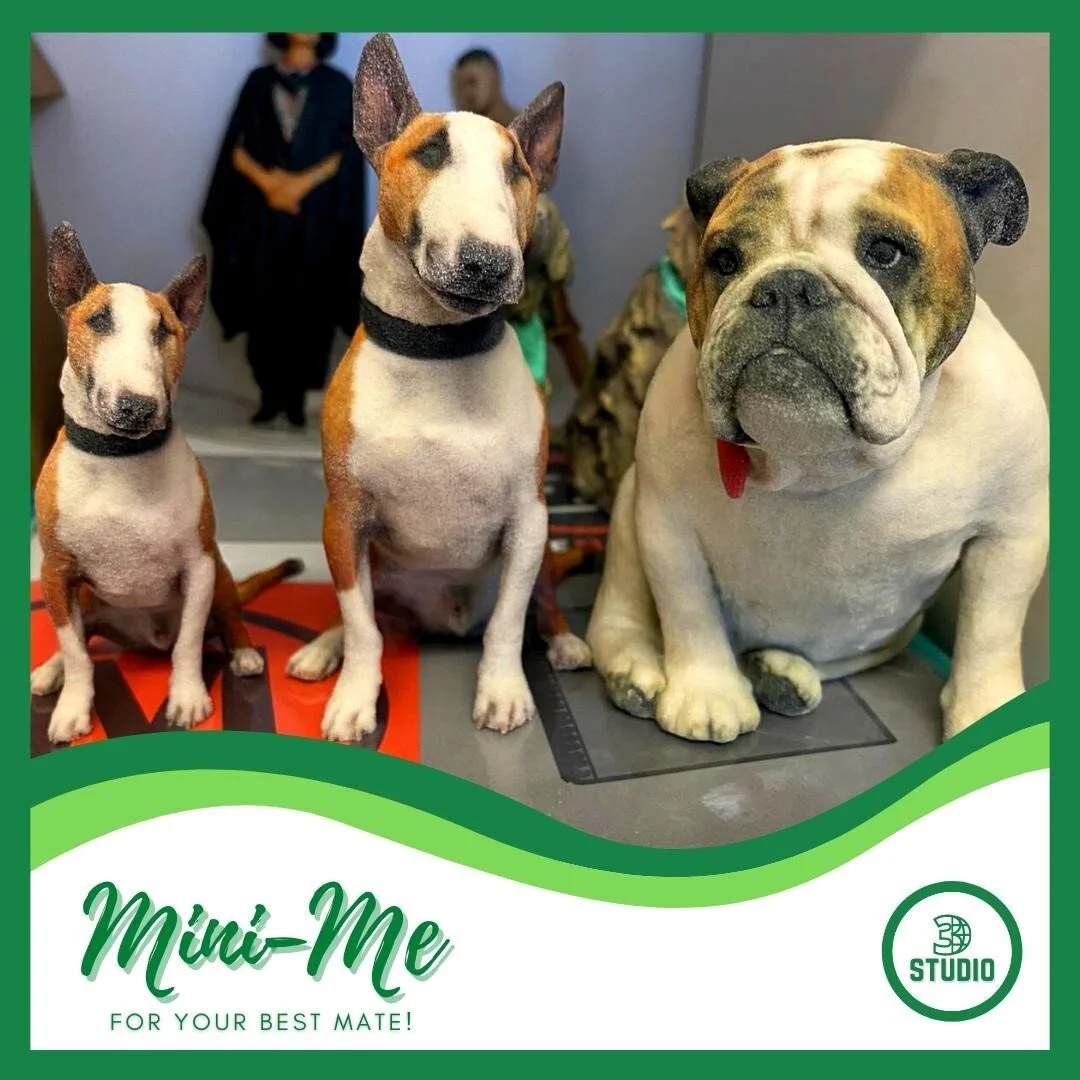 🐶 Remember your best mate forever by creating your very own 3D miniature! 

✨  Available in a variety of sizes and materials! Head to our website for the full price list 🥳

www.3DStudio.nz

#Pets #FurFriends #Animals #BestMates #3DPrinting #3DFigures #3DModel