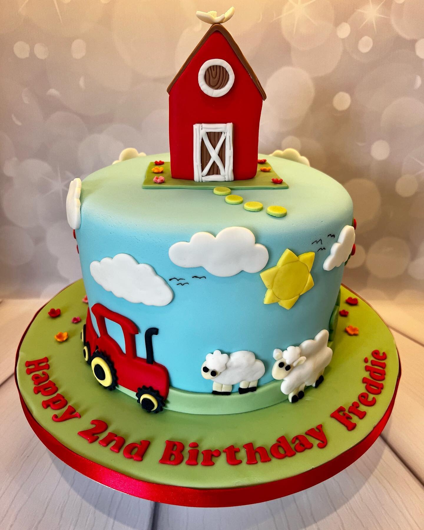 Freddie had a farm cake for his 2nd birthday.  Hope you had a lovely day. Xx