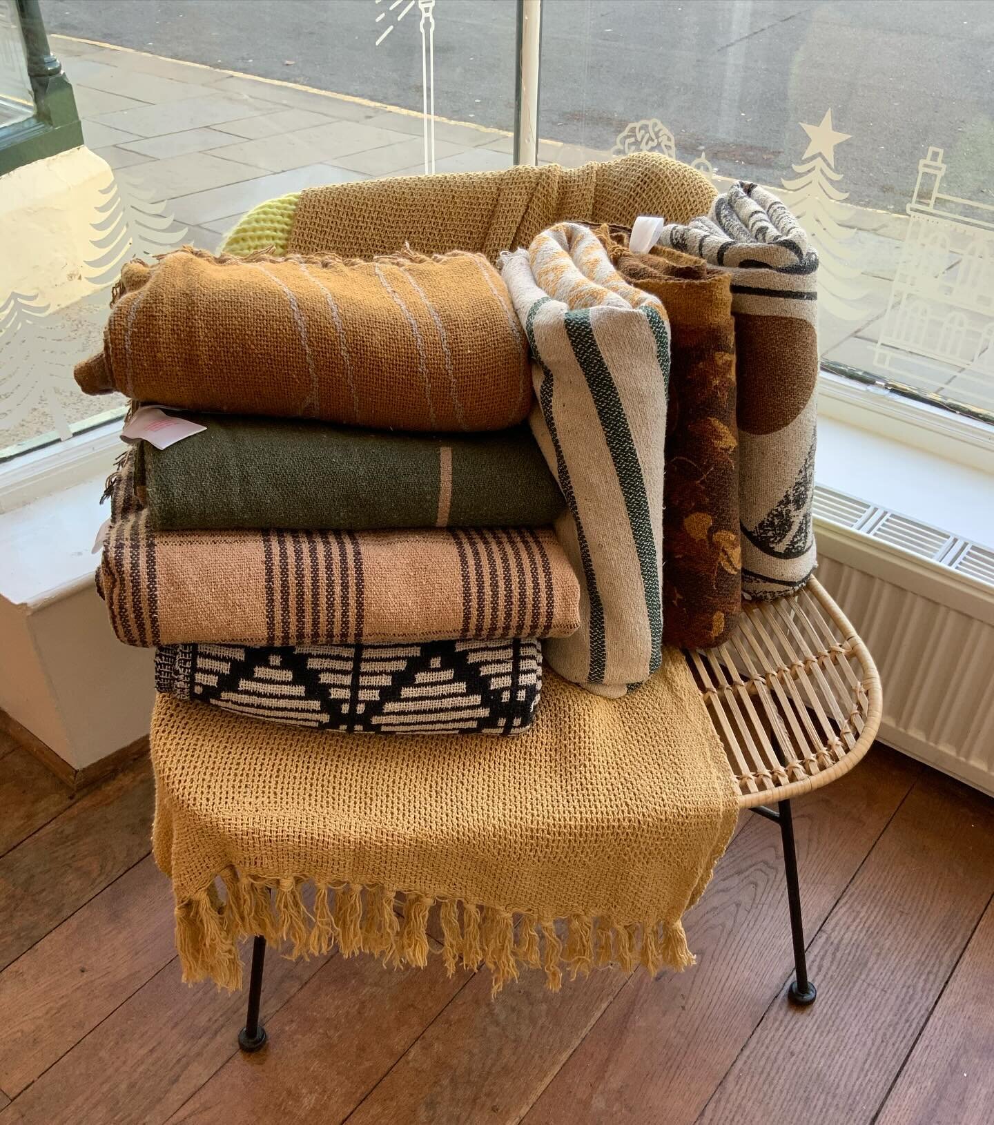We have some of the nicest @bloomingville blankets in at the moment. They&rsquo;re such a great price at &pound;20 too. The monochrome one at the bottom is next on my list ☑️ #cosy #cosyhome #cosyseason #springiscoming