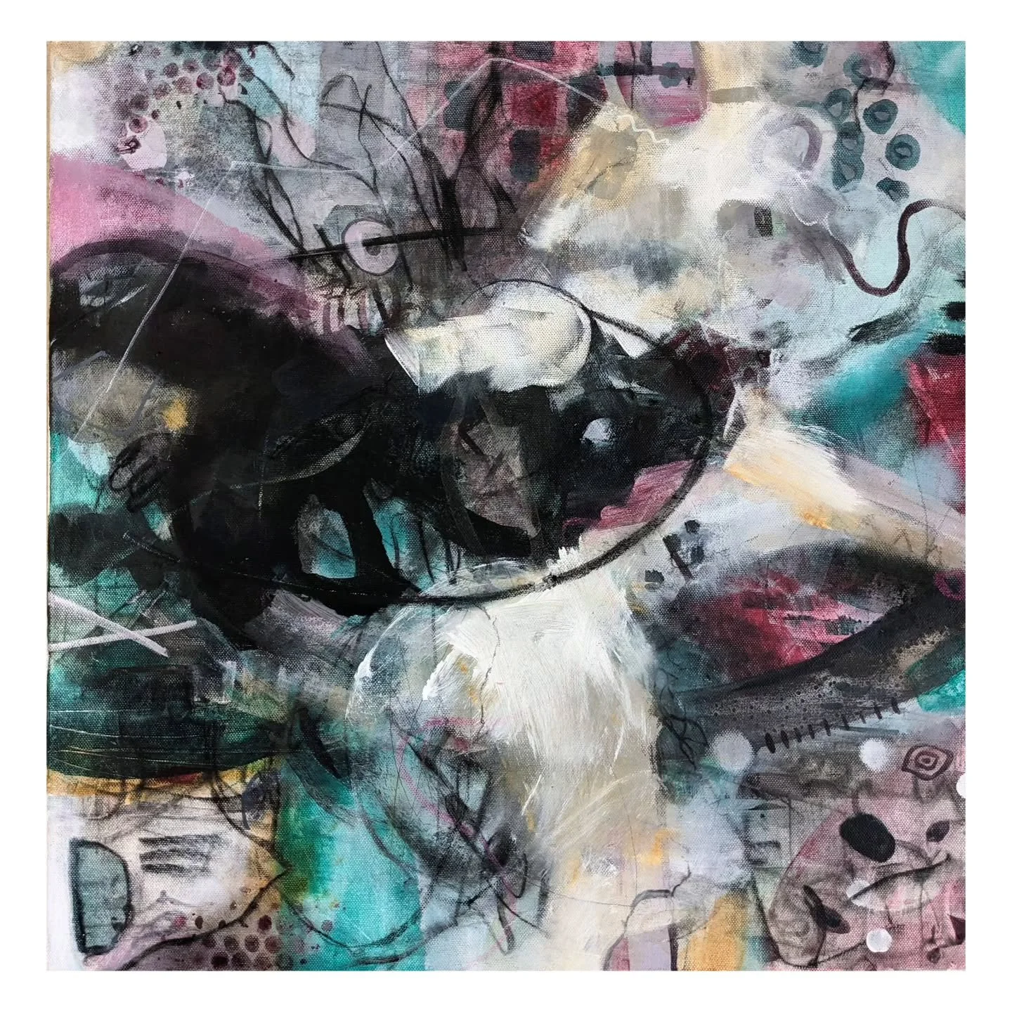 The undergrowth.  I just love layering with varied mark making. This composition was based on the Parasol Mushroom, I came across last Autumn in Cornwall.  Happy days!

#undergrowth #naturestudy #contemporaryart #parasolmushroom #artforhome