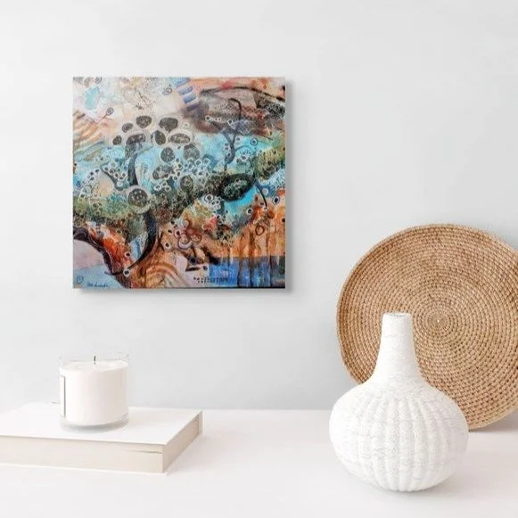 Completed! The World of Barnacles. Zoom it for details.

#barnaces #coastalscene #contemporaryart #abstractsea #stellabawdenhollisart