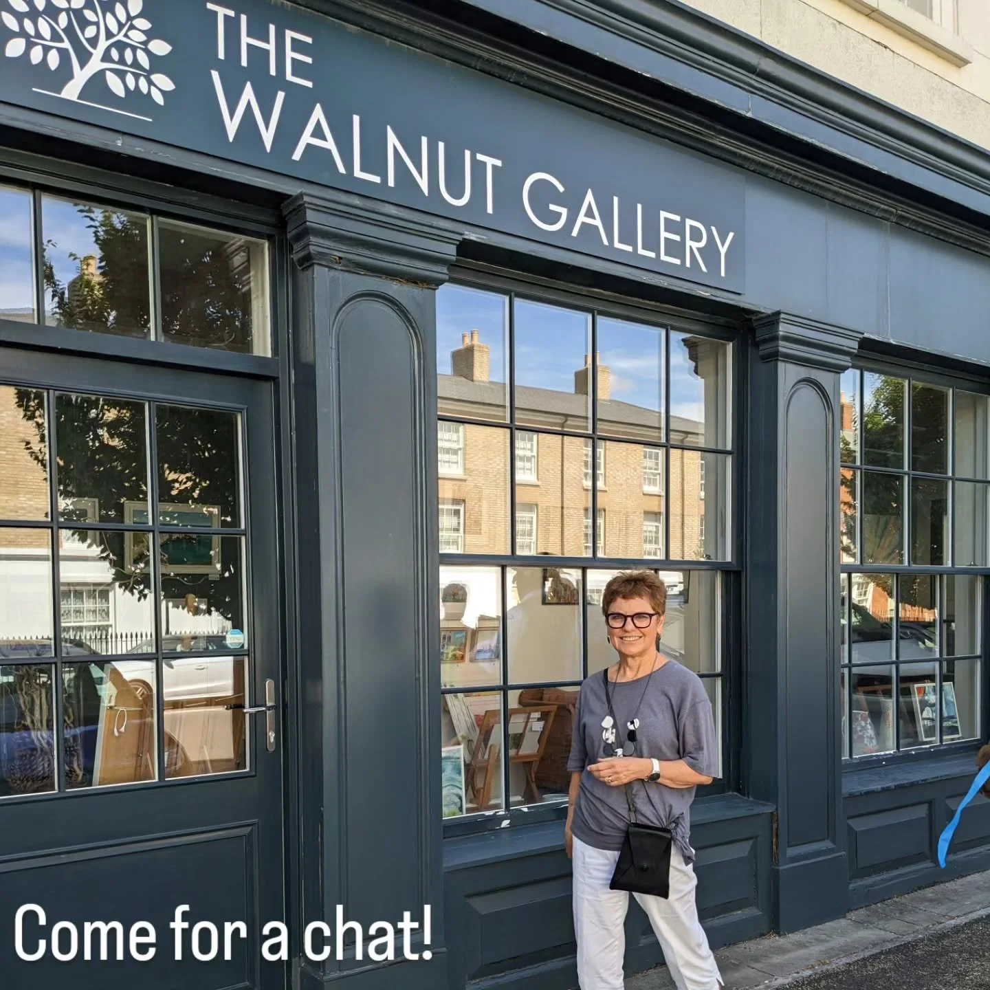 In the @walnutgallerypoundbury today and next Saturday 11-4. Drop by for a look and chat if you are local. Such a lovely space. Exhibition running until the end of August with four artists:
@stellabawdenhollisart
@rebeccaguyettart 
@cazscott.art 
@ju