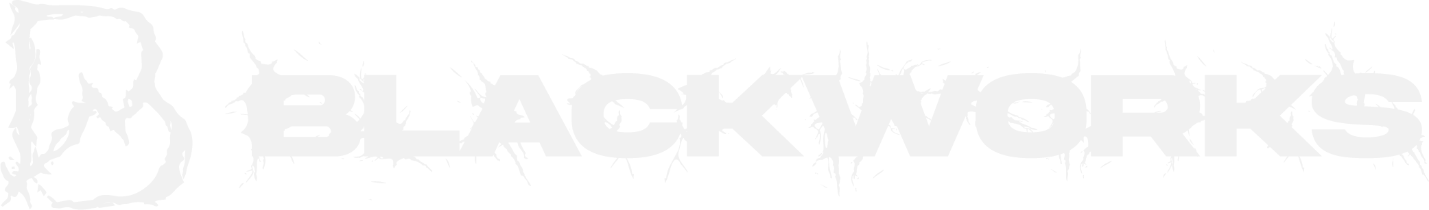 Black Woves logo with a distressed font and decorative lines on a black background.