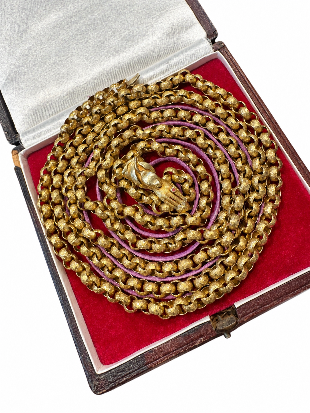 40 | Georgian Gold Chain with Hand Clasp in 18ct Gold | 6500 - 8000 | 5000
