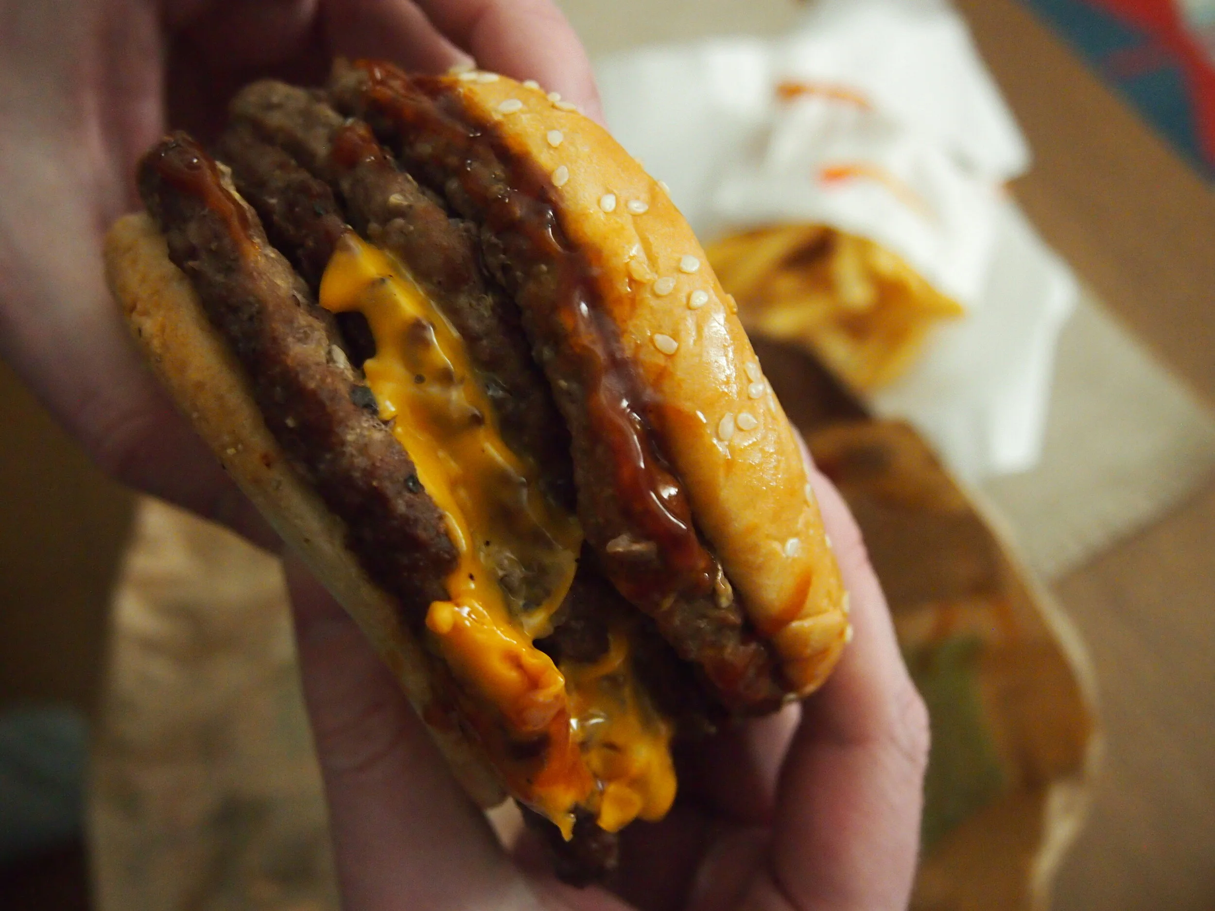 Strong Magma Super One Pound Beef Burger from Burger King