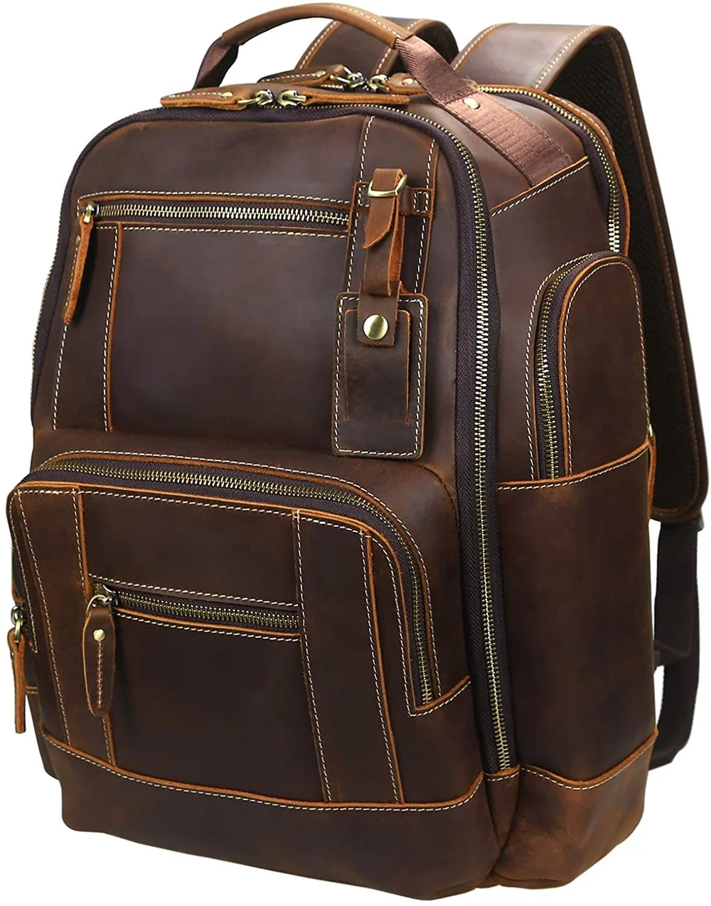 buy soft leather backpack Soft Leather Shoulder Strap Backpack - Soft Leather Shoulder Strap Backpack - Brown, Size Regular