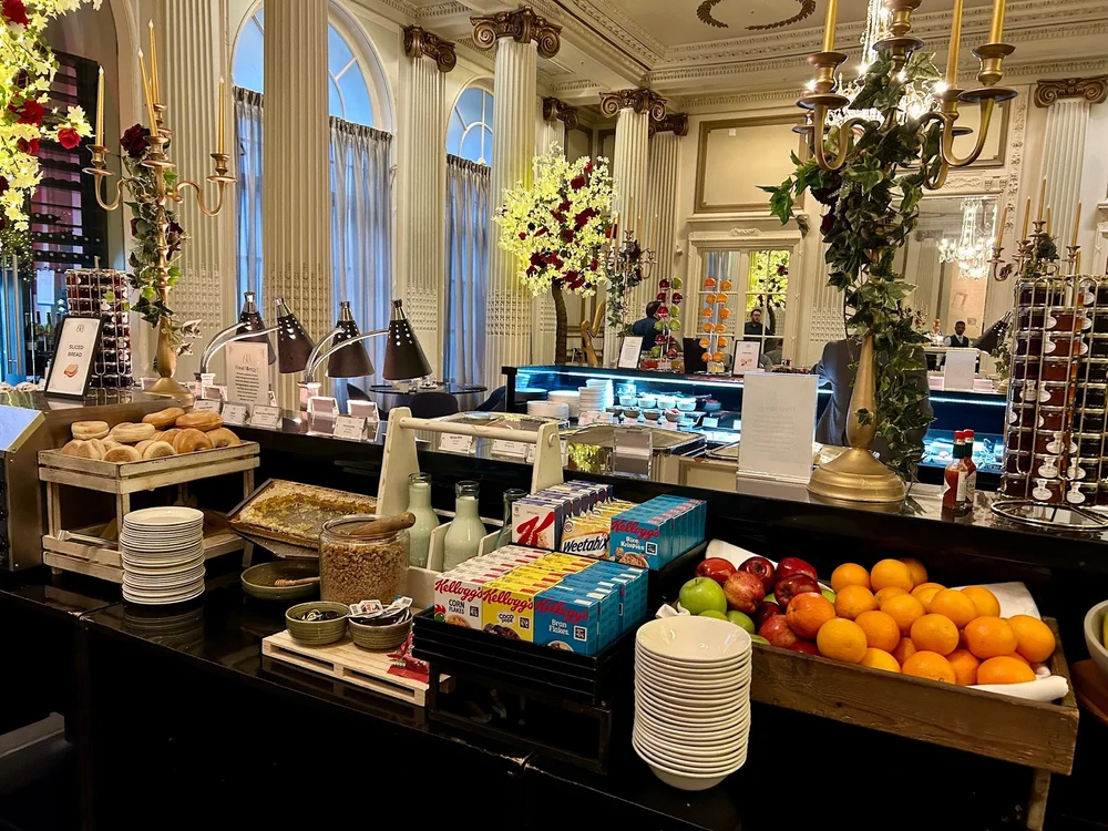 Waldorf Hilton Breakfast Buffet