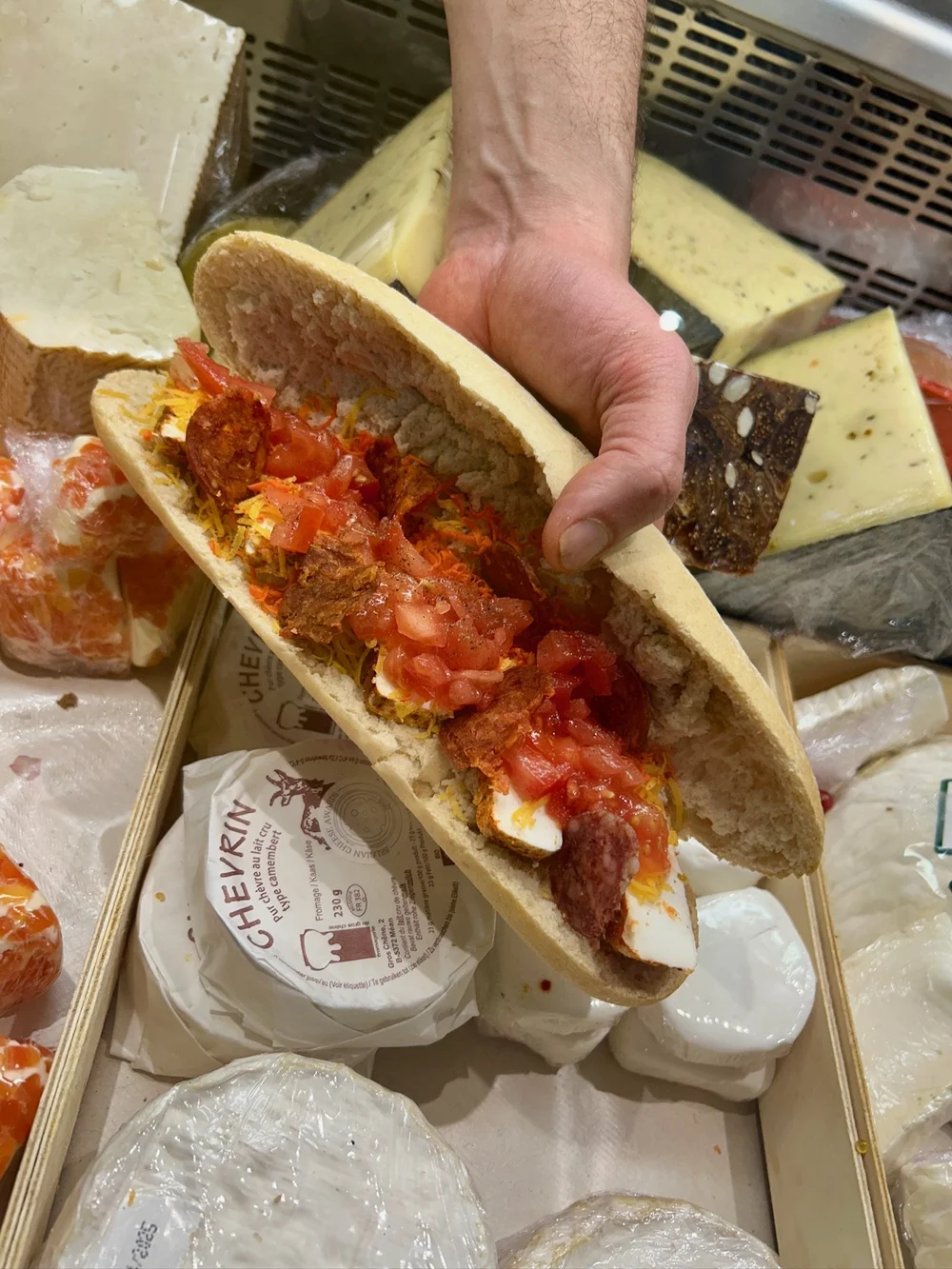 Tomato Sausage Cheese Tonton Garby Bruxelles