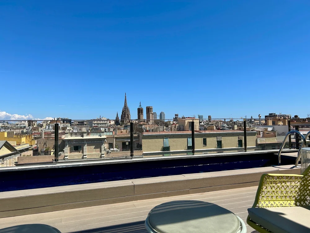 Rooftop view Hotel Bagues Barcelona