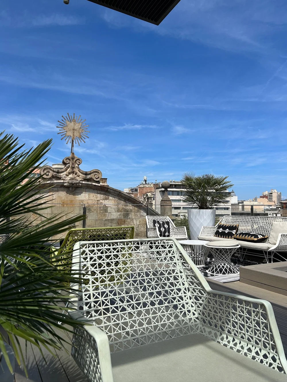 Chair Rooftop Hotel Bagues Barcelona