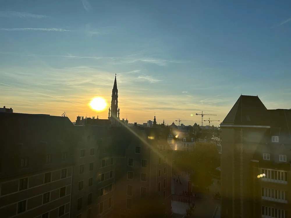Brussels Sunset View Hilton Brussels Grand Place