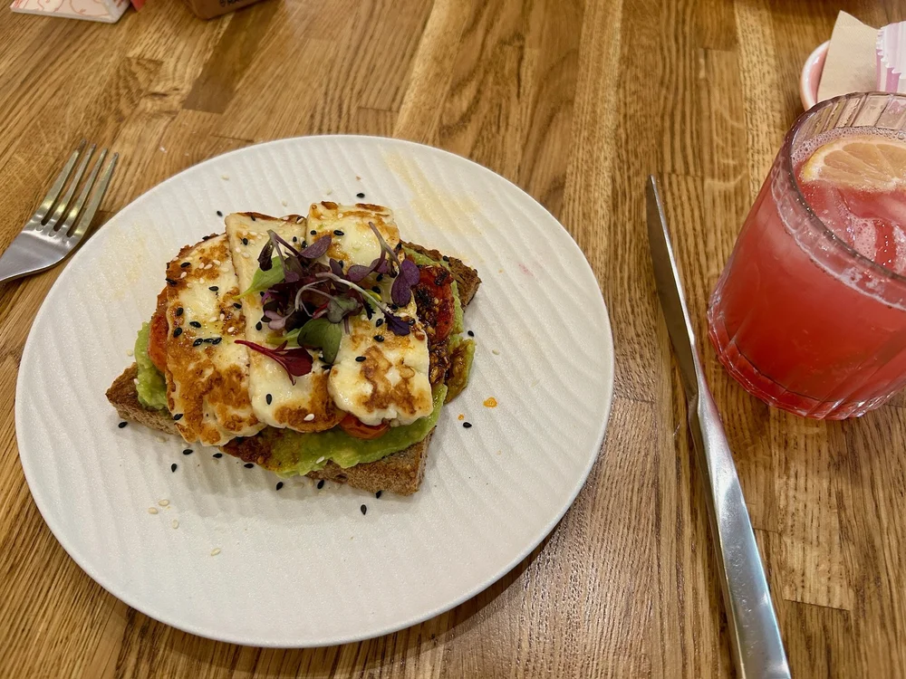 Halloumi Toast Corgi Cafe Barcelona