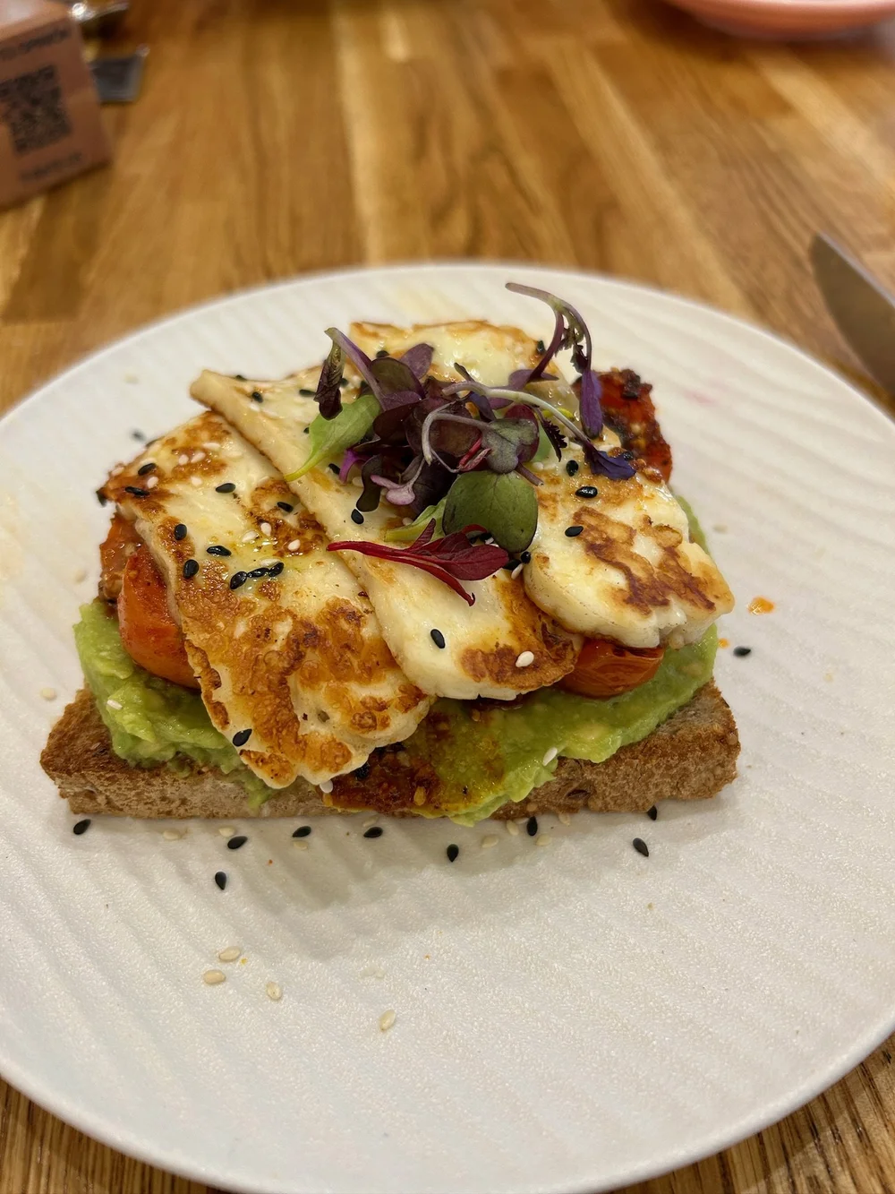 Corgi Cafe Barcelona Gotico Halloumi Toast