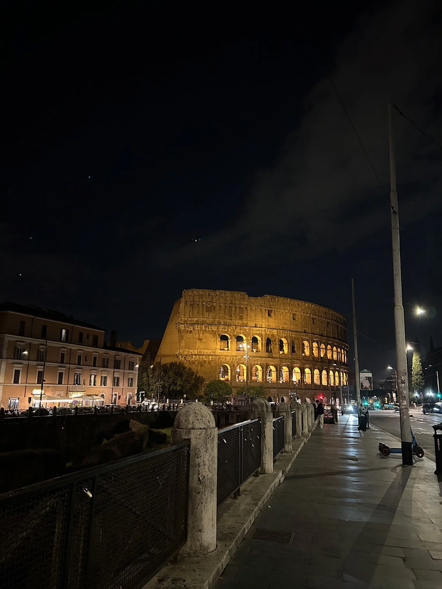 Rome Colosseum Night