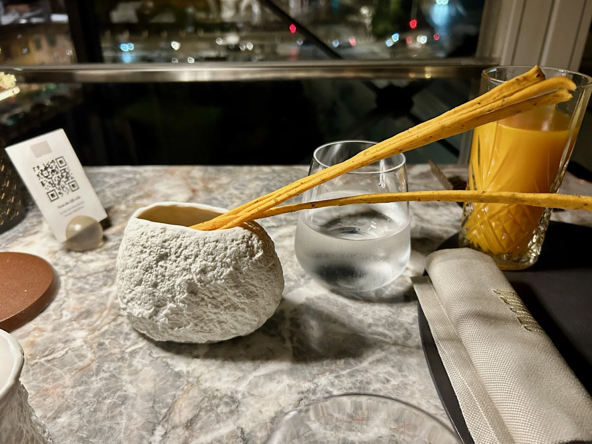 Aroma Restaurant Rome Italy Breadsticks
