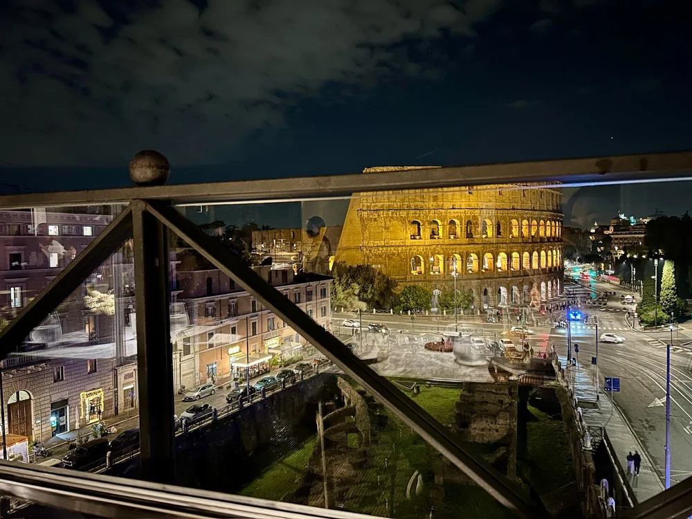 Aroma Restaurant Rome Italy Table View