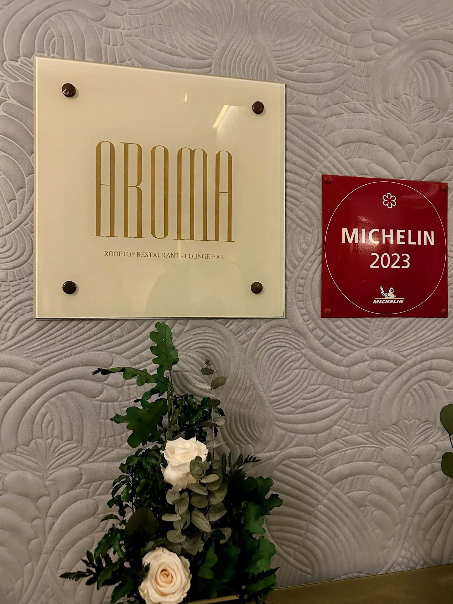 Aroma Restaurant Sign
