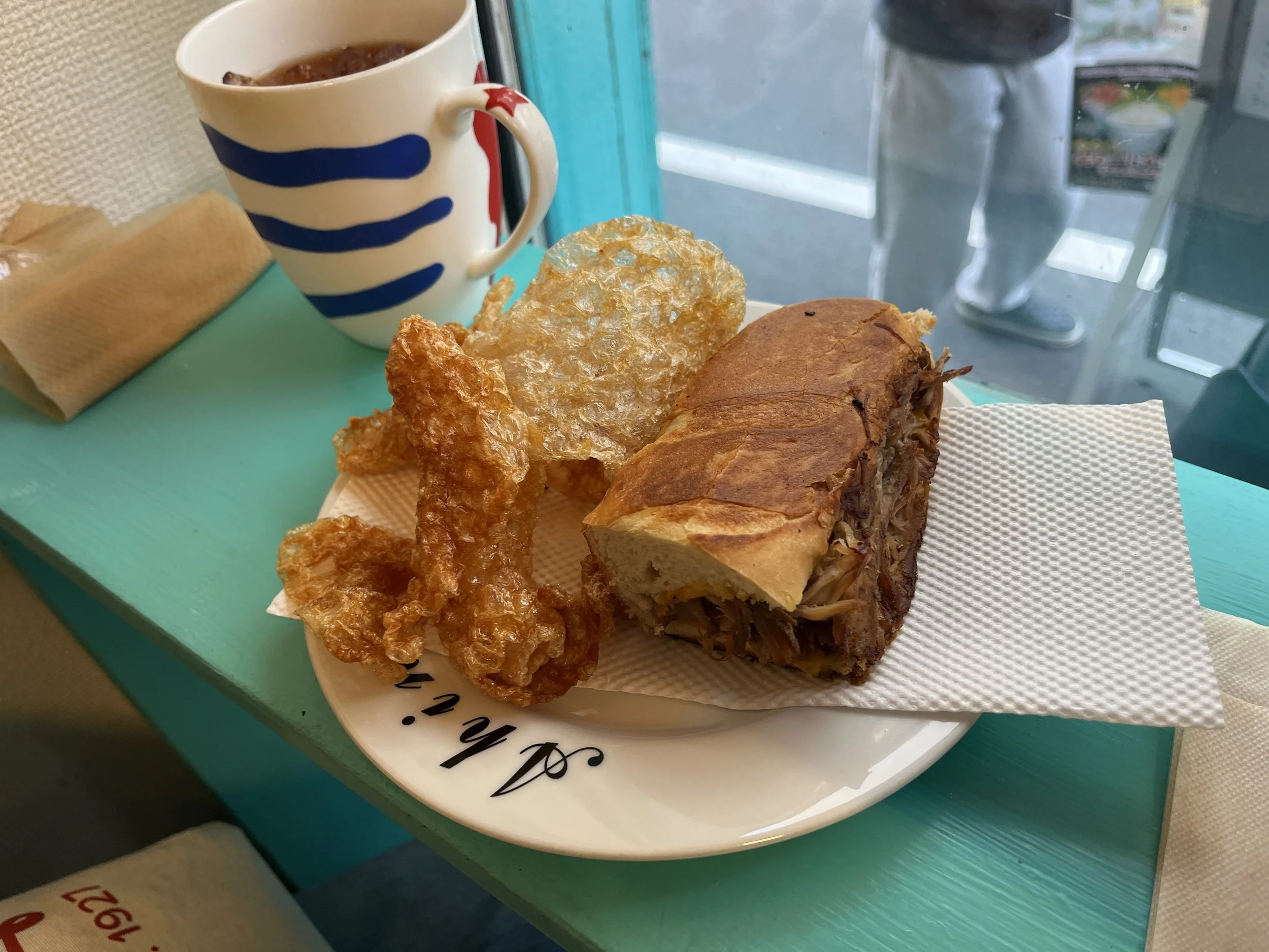 Lunch Cuban sandwich Ahinama Tokyo Ueno