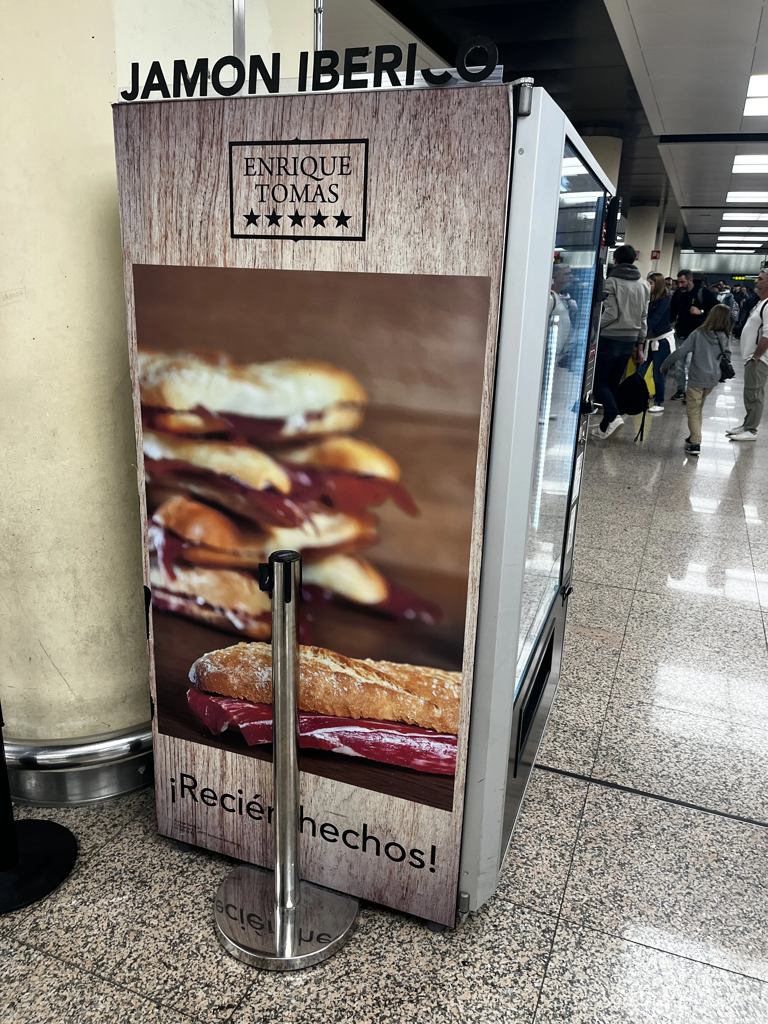 Ham vending machine Barcelona