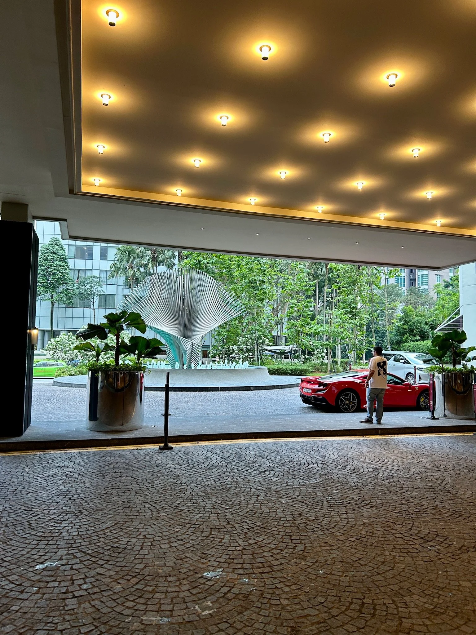 Front Door and Parking Conrad Singapore Orchard