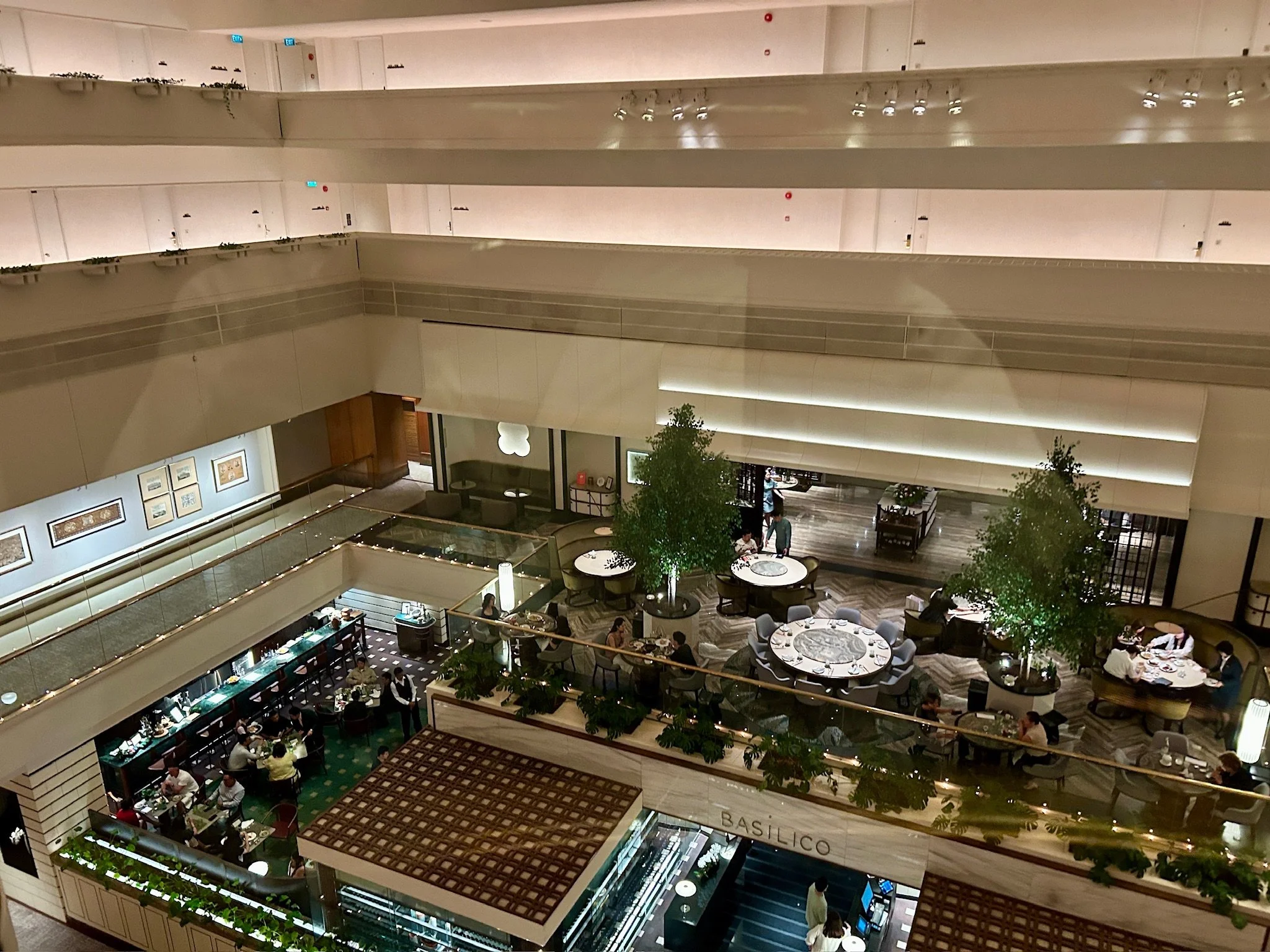 Conrad Singapore Orchard Basilico from above