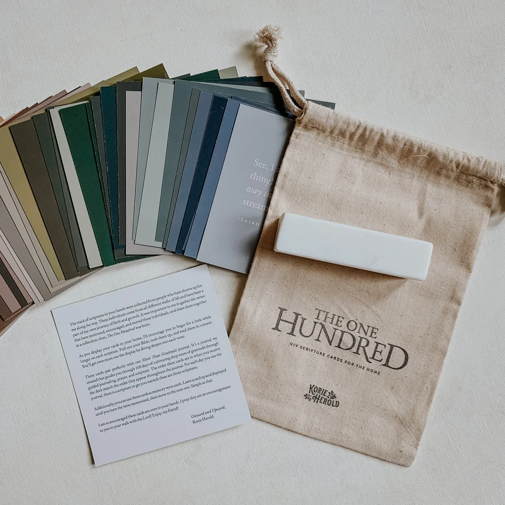 The 100 : NIV Scripture Deck with Stand — Korie Herold - Books & Gifts