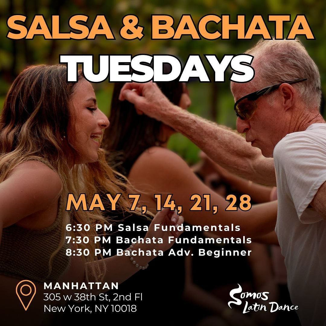 ☀️It&rsquo;s time to get ready for the summer with Dance!
May Registration is now open and starts May 7th!☀️

Join us for Salsa and Bachata classes in Manhattan.

🎼Learn from the beginning or level up your fundamentals with higher level classes.

💲