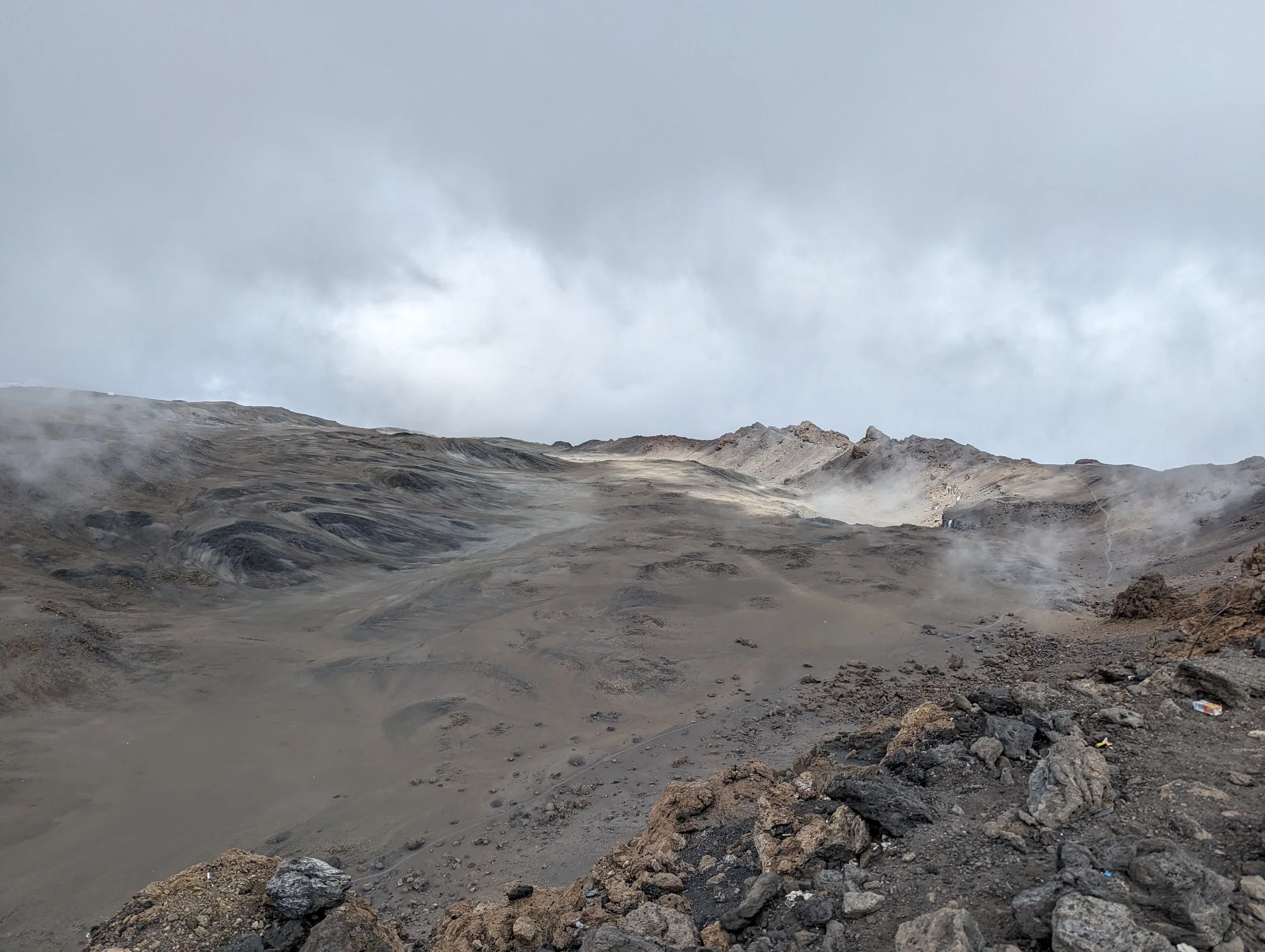 The view from Uhuru Peak