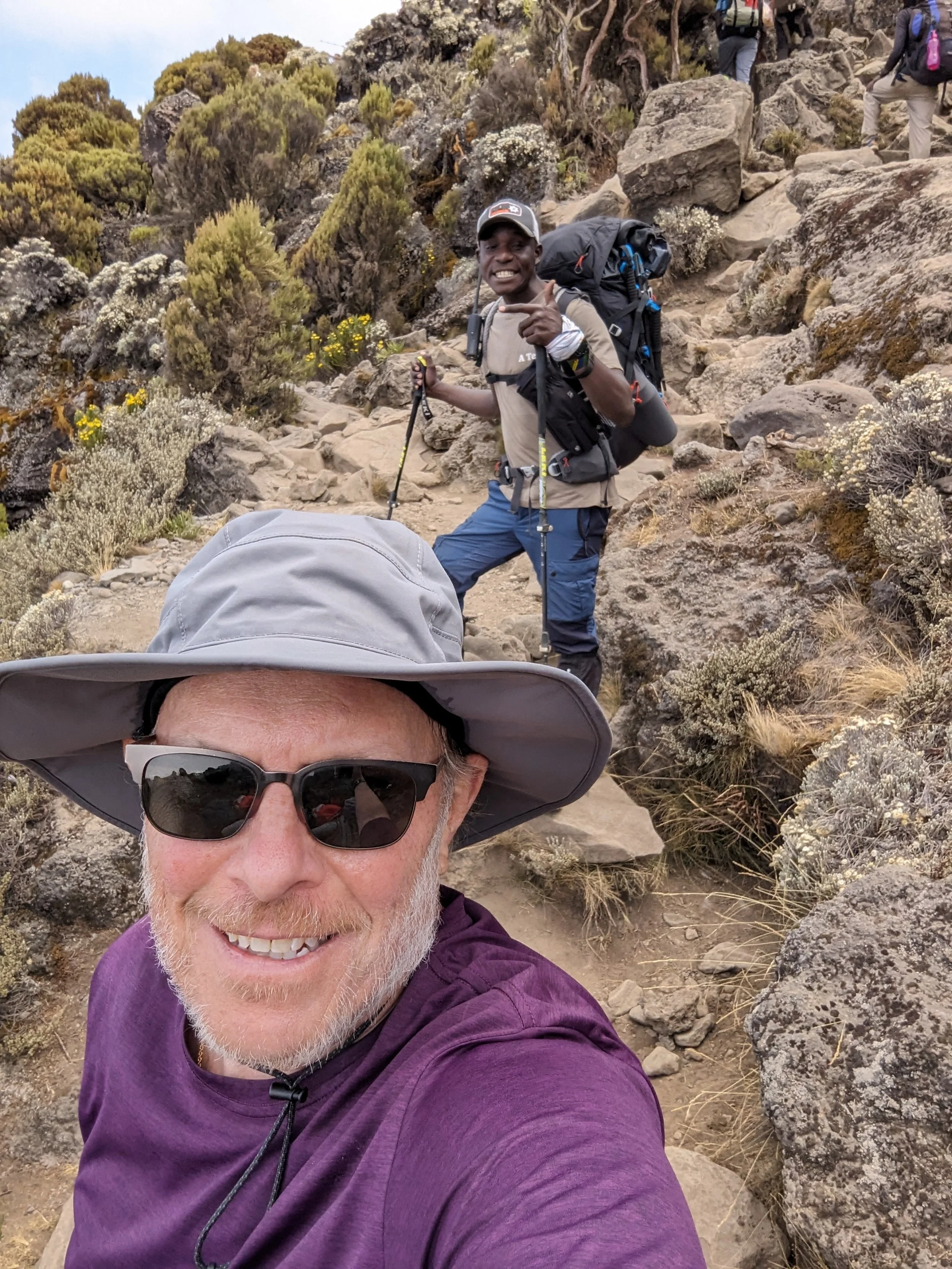 My guide B who was by my side days one and two.