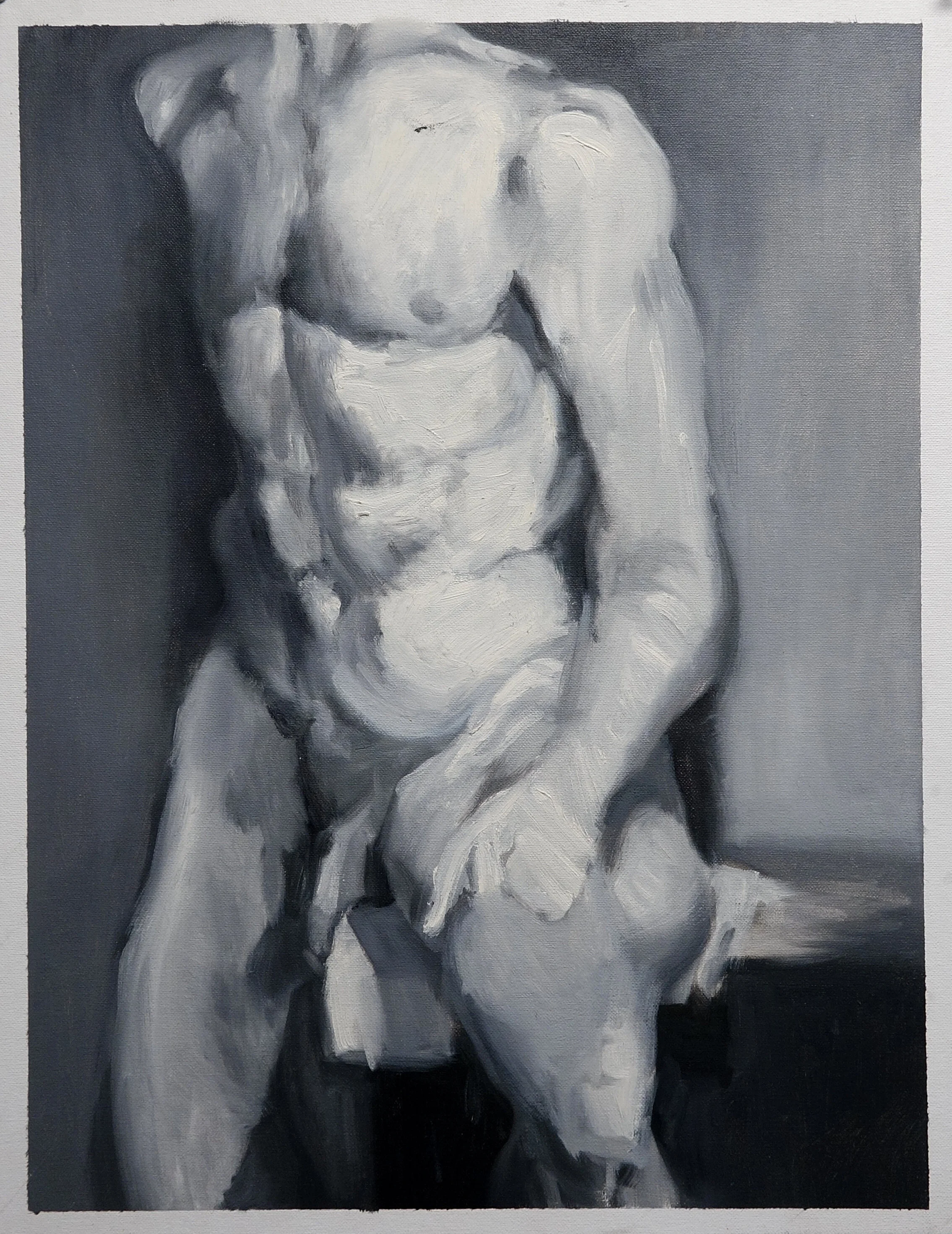 Figure Study, oil, 24" x 30" 1995 Catalogue #SW0039