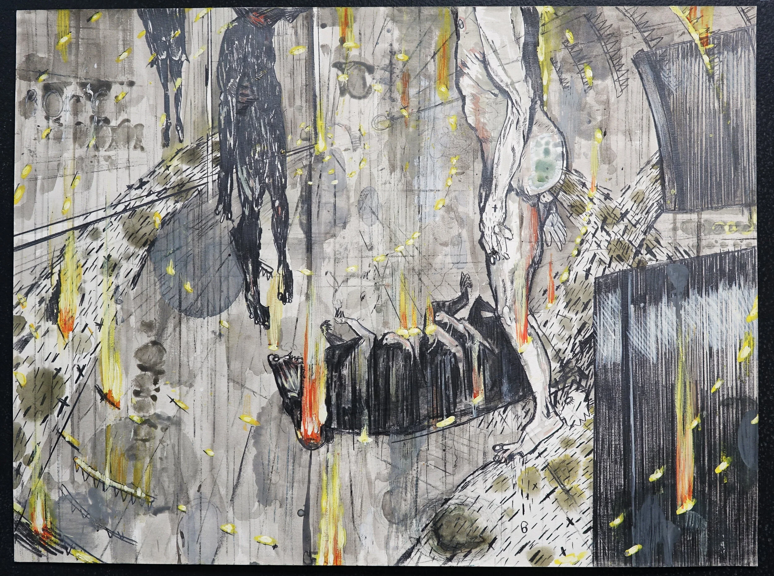 Illustration for Dante's Inferno (Divine Comedy), graphite 20" x 30", 1996 Catalogue #SW0068