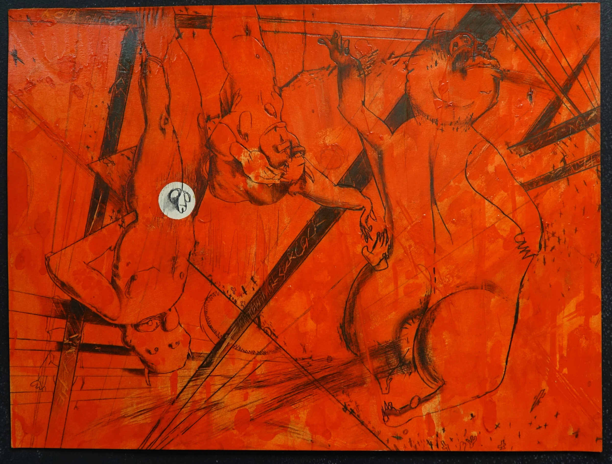 Illustration for Dante's Inferno (Divine Comedy), graphite 20" x 30", 1996 Catalogue #SW0069