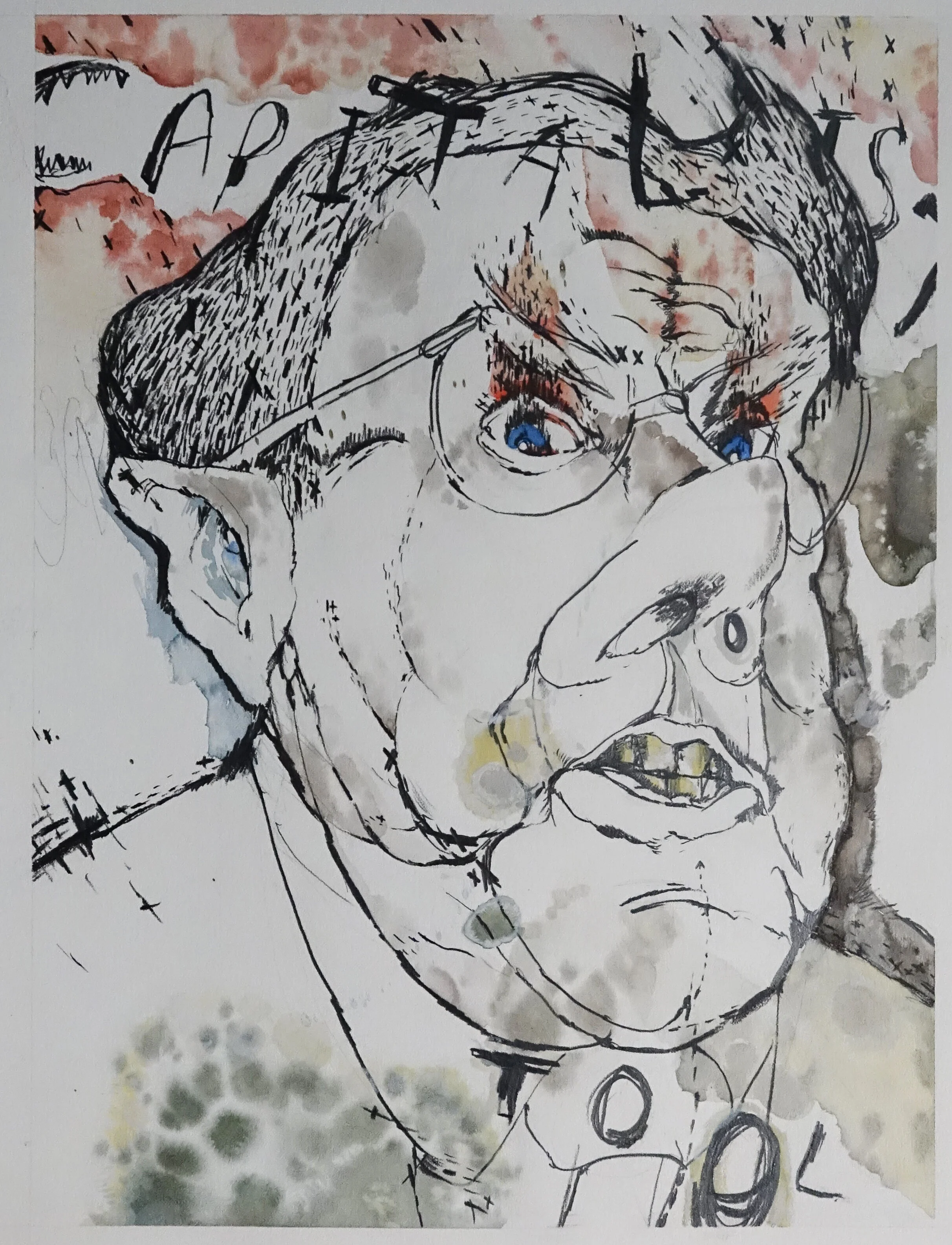 CAPITALIST TOOL-Editorial Illustration of Steve Forbes, mixed media on paper, 20" x 30", 1997 Catalogue #SW0075