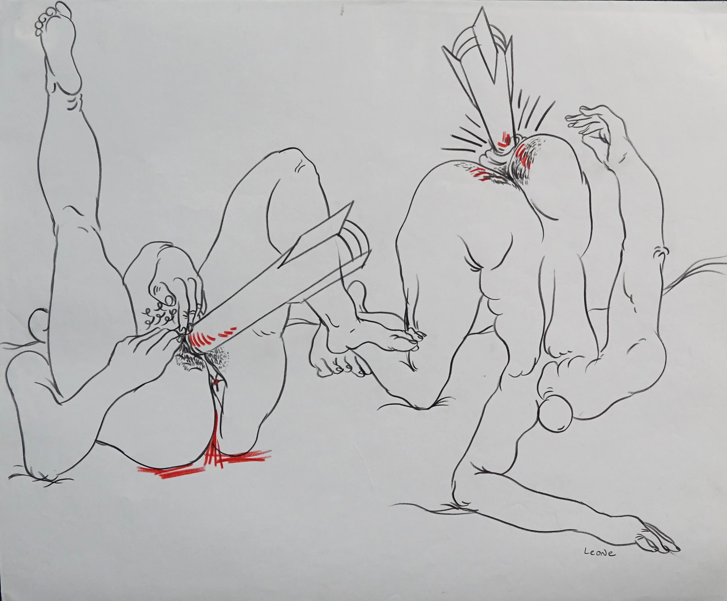 Bosnian War Images-Editorial cartoons/illustrations (sexually explicit and  violence disclaimer) (15), graphite, color pencil on paper, 1996 Catalogue #SW0104