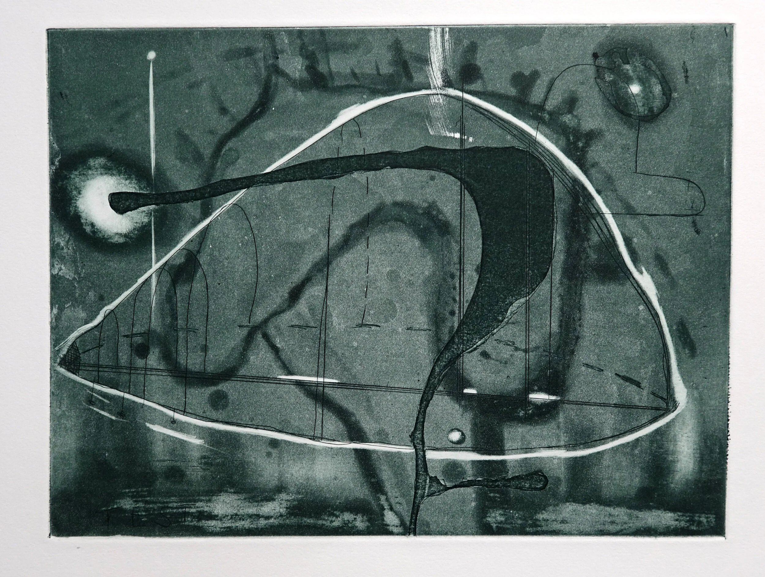 Intaglio print 24" x 36" 1996 Catalogue #SW00144