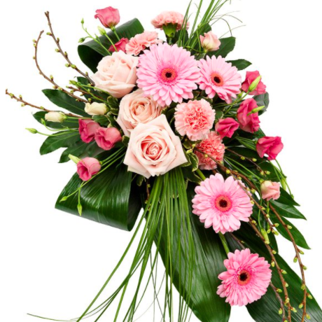 l cook florist carpenders park south oxhey hand tied bouquets flowers blooms delivery pink spray funeral