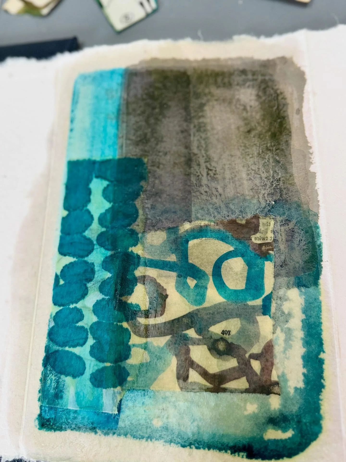 Turquoise + Raw Umber pigments, lime paint, watercolor, wax. Day 1 #dailysketchbook 
I’ve struggled to keep a sketchbook going, doing so brings back years of required sketchbooks in architecture and art classes so it feels like homework. But @